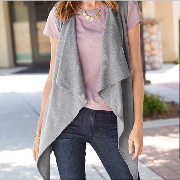 Matilda Jane Gray Count It Out Vest NEW - Picture 1 of 9